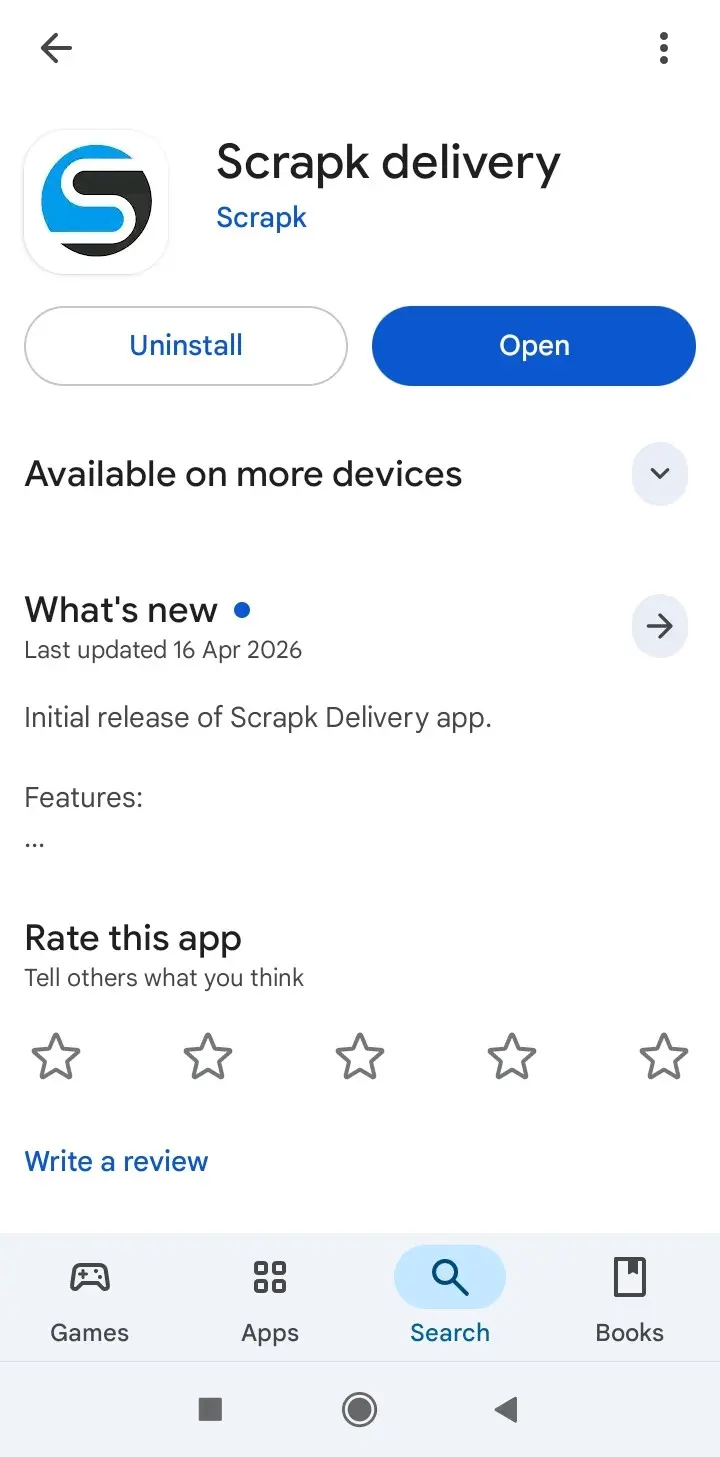 ScrapK Delivery Partner